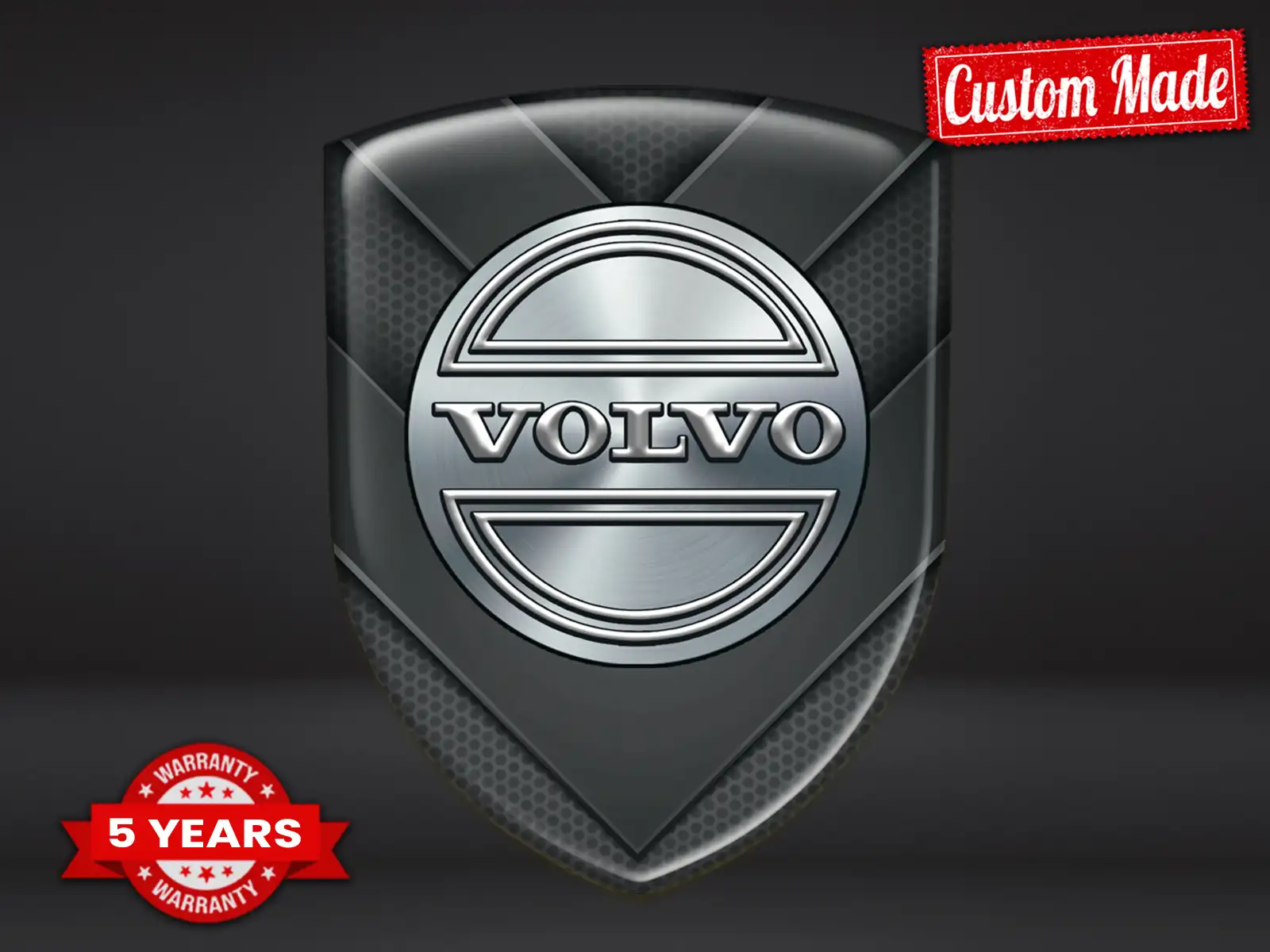 Volvo Emblemas Auto Personalizados Resistentes Estrella